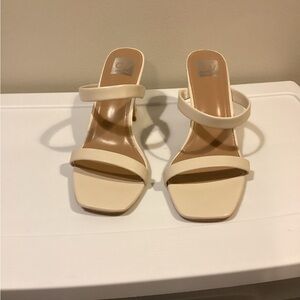 DV by Dolce Vita Cream Heeled Sandals